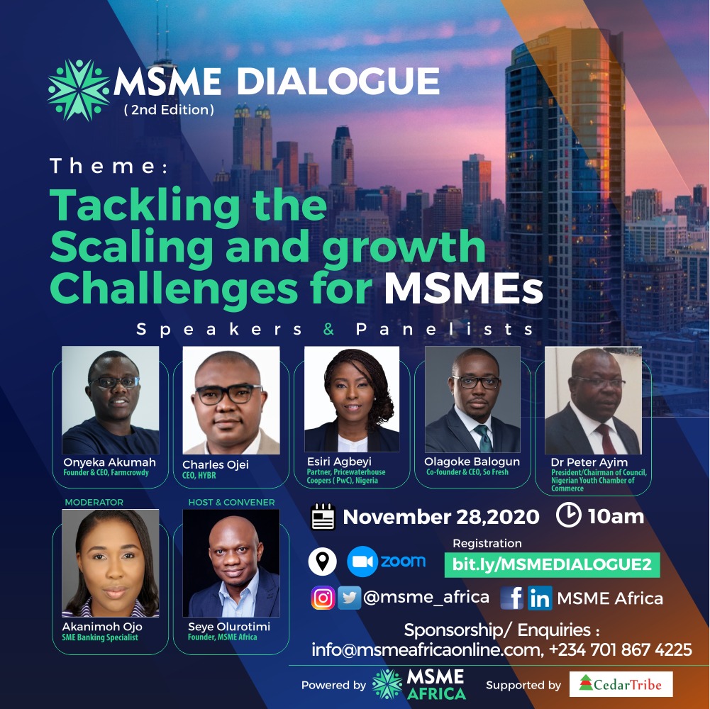 MSME Dialogue 2.0 to Host Founders of Farmcrowdy and So Fresh, Others